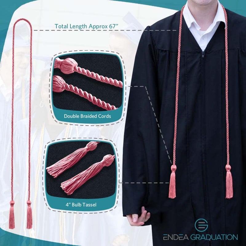Endea Graduation Single Honor Cord (Pink) - Image 3